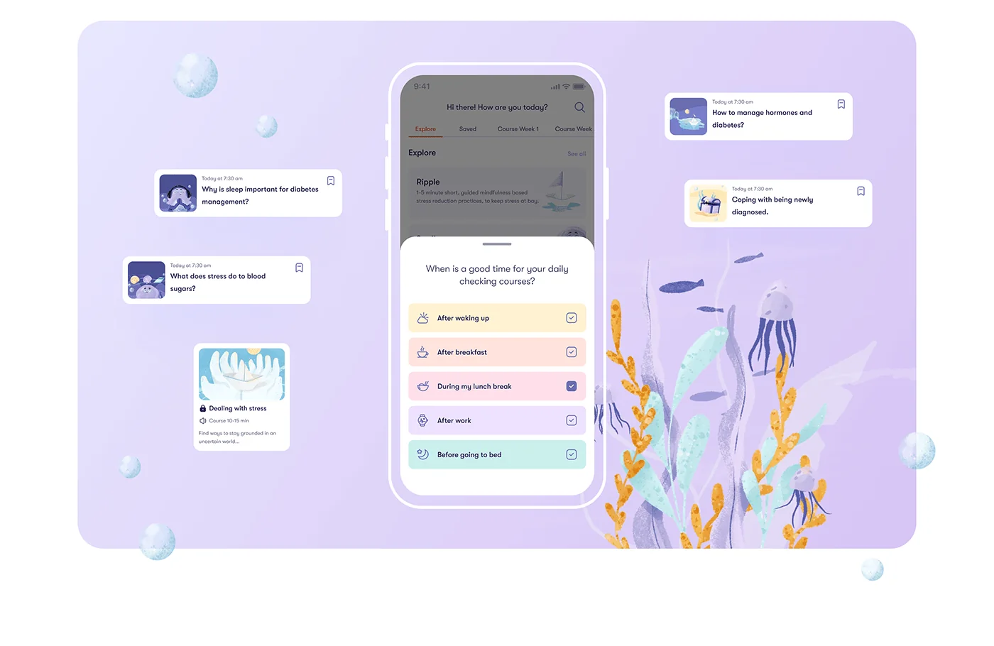 Neap in-app messaging and support screens